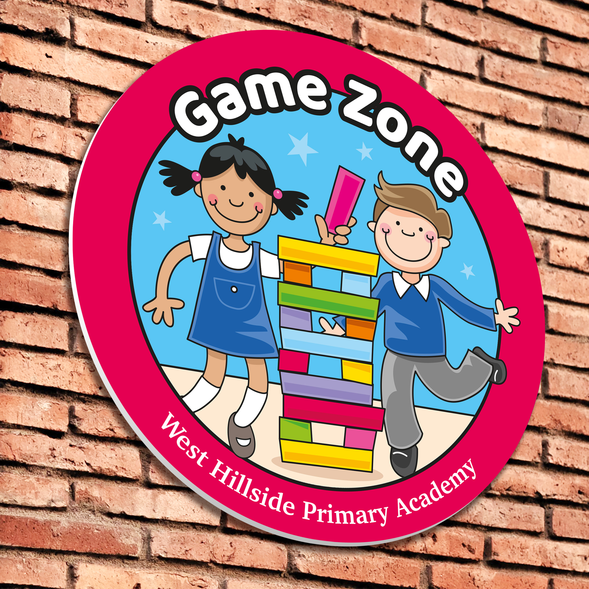 Game Zone Sign - Customised Zone Sign For Your School
