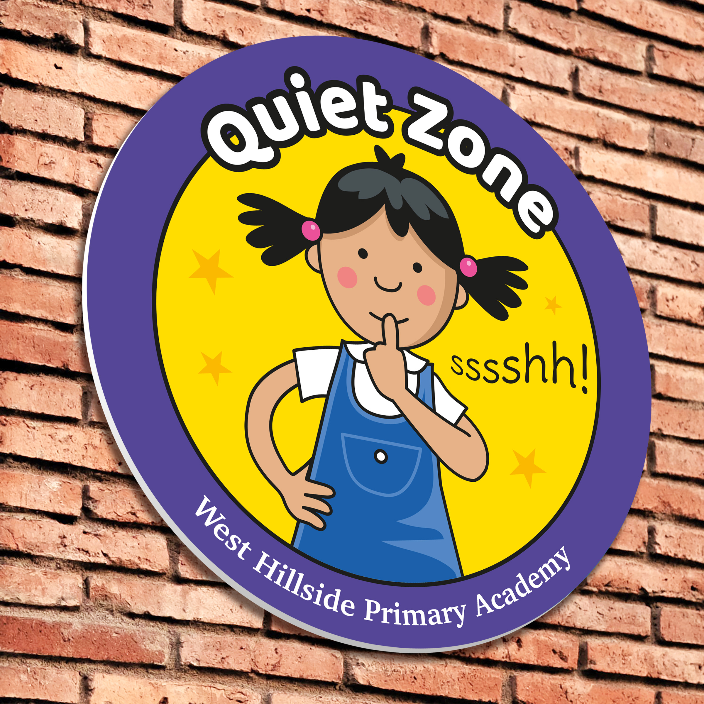 Quiet Zone Sign Customised Zone Sign For Your School