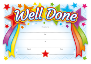 Well Done Certificate Free Download - Free For Schools