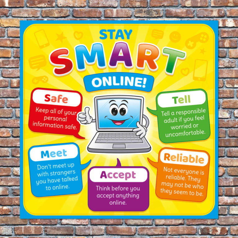 Stay Smart Online Poster - Online Safety Poster for Schools