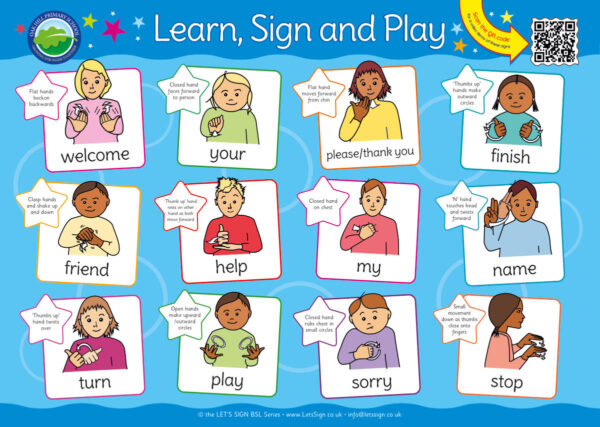 BSL Playtime Words Sign - British Sign Language Sign for Schools