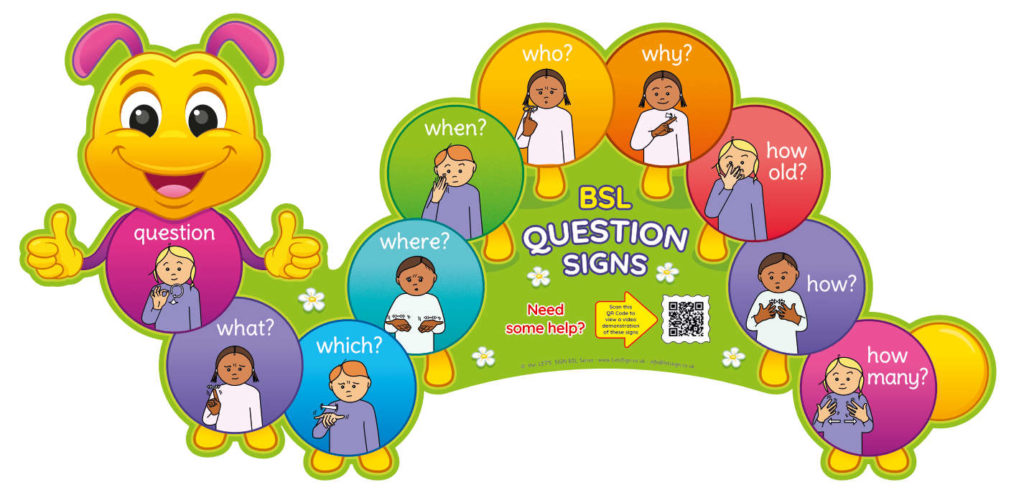 BSL Questions Caterpillar Sign - British Sign Language For Schools